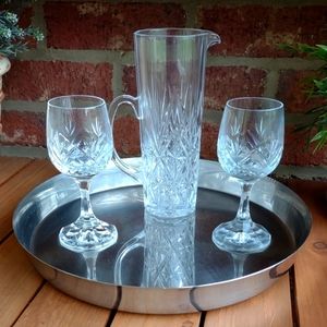 Beverage Set Pitcher Glasses Tray barware Martini Cocktail